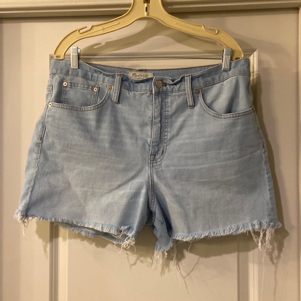 Madewell 9" High Rise Denim Shorts, Size 32